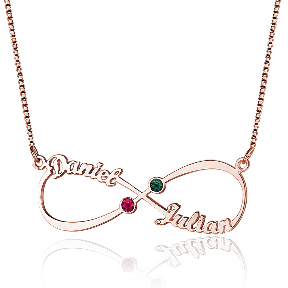 Moeder & dochter - Altijd In Mijn Hart - Infinity Ketting - Cadeau voor Dochter – Amelia Sieraden Moeder & dochter - Altijd In Mijn Hart - Infinity Ketting - Cadeau voor Dochter – Amelia Sieraden